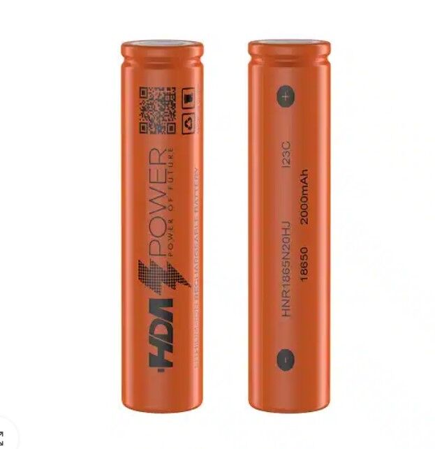 HDA Power 2000 mAh 15C 18650 Şarjlı Lion Pil