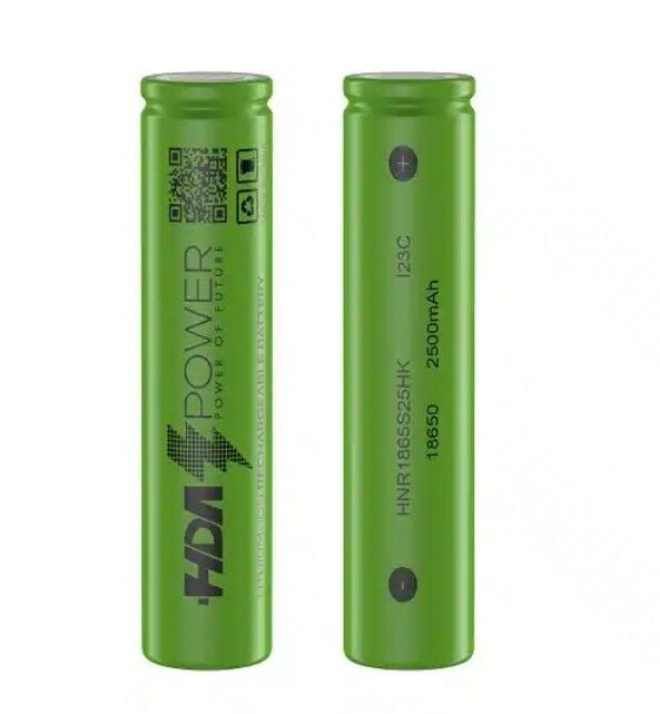 HDA Power 2400 mAh 12C 18650 Şarjlı Lion Pil