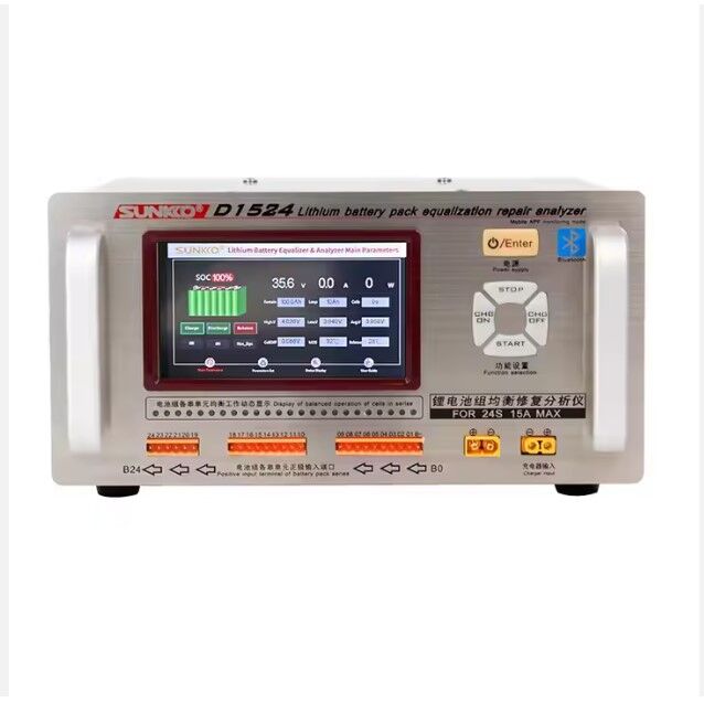 SUNKKO 1524+ LİTYUM PİLLİ 15A EKOLAYZER VE ANALİZ CİHAZI