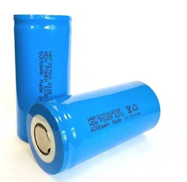 HDA Power 32700 3.2V 6000mAh LiFePO4 Silindirik Pil 100 adet