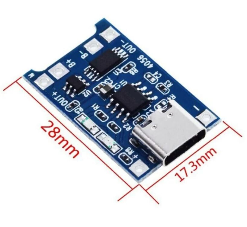 TP4056 Type C Lityum Pil Şarj Devresi + Koruma Fonksiyonu