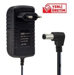 WEKO 12.6 VOLT- 2 AMPER 5.5*2.5 UÇLU KIRMIZI YEŞİL LEDLİ YERLİ ÜRETİM PRİZ TİPİ ŞARJ ADAPTÖRÜ