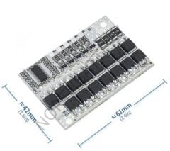 5S 100A 21V Balanslı Lityum Batarya BMS (Beyaz PCB)