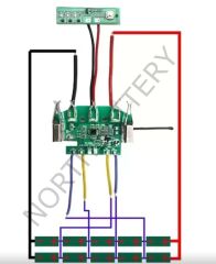 Bosch 18V Matkap BMS Kartı - Bat618