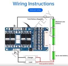 XR 8S 40A Balanslı LifePO4 BMS