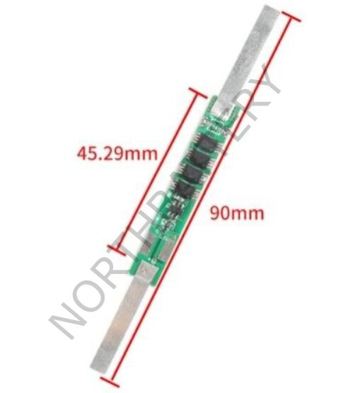 1S 6A BMS 3.7 V 18650 Lityum LiPo Pil Şarj Koruma Modülü(4MOS)