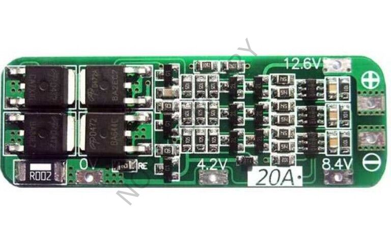 3S 20A BMS 18650 Lityum Pil Şarj Koruma Devresi - 12.6V