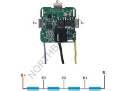 OLT 4S 20A Lityum Matkap BMS Kare Tip (NTC'li)(18650)
