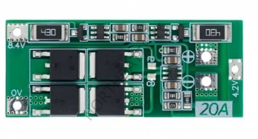 2s 20A balanslı lityum ion bms