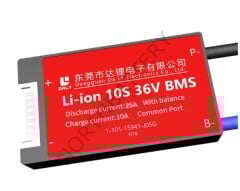 DALY BMS 10S 36V/DEŞARJ 25A/ŞARJ 10A/BALANSLI