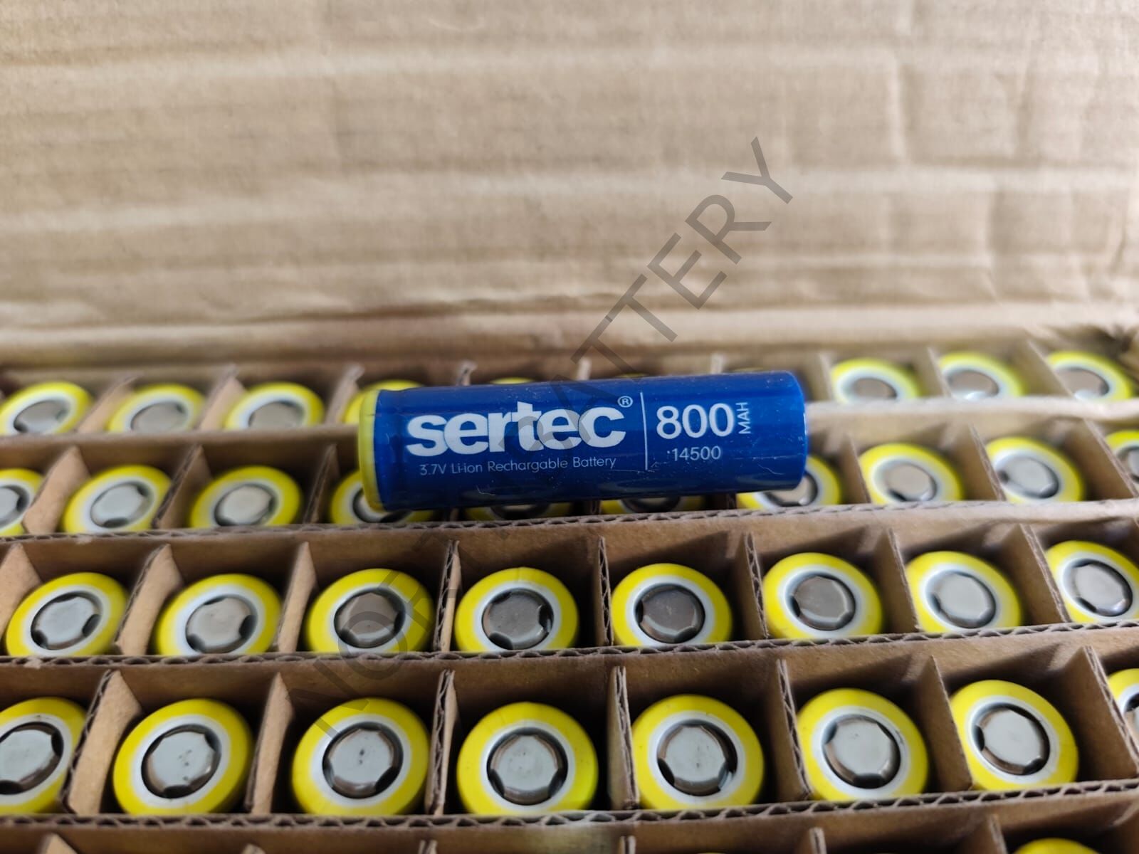 Sertec 3.7V Li-ion 14500 AA - 800 mAh 3C Şarjlı Pil