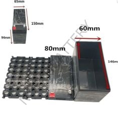 12v 7A(3S7P 18650 Veya 8*32700) Akü Pil Kasası Seti