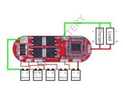5S 25A 21V Bms 18650 Lityum  Pil Şarj Koruma Devresi