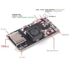 Type C TP5000 1A LiFePO4 ve Li-ion Pil Şarj Devresi