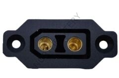 Panel Tipi Dişi XT90 Konnektör (XT90E-F) - Siyah Amass