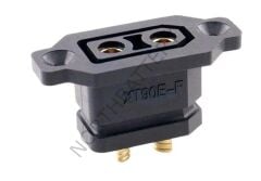 Panel Tipi Dişi XT90 Konnektör (XT90E-F) - Siyah Amass