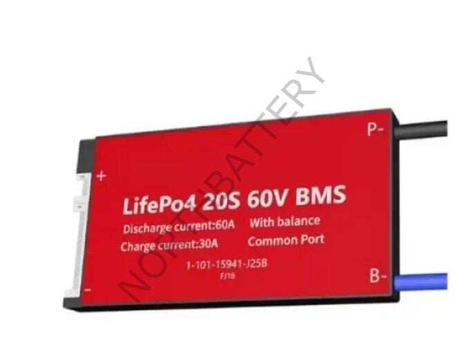 Daly LiFePO4 BMS 20S 60A Balanslı – Ortak Port