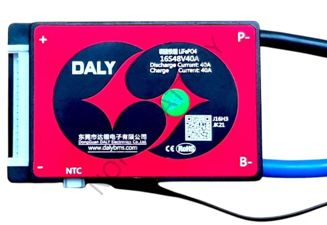 DALY 16S 40A Balanslı LiFePO4 Batarya BMS