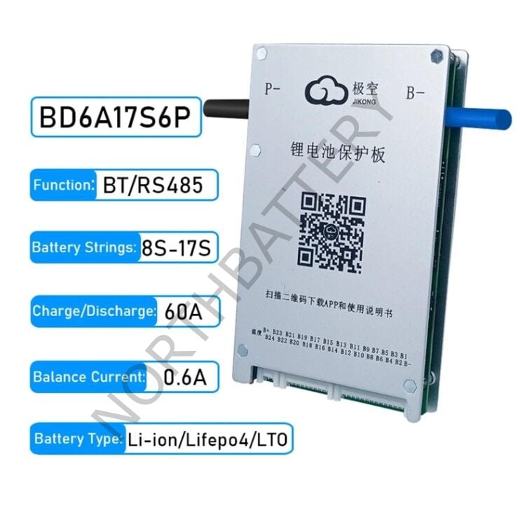 JK Smart BMS BD6A17S6P 60A Deşarj – 600mA Aktif Balans