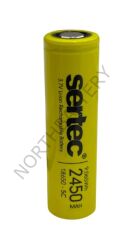 Sertec 18650 3.7V 2450 Mah 5C Li-Ion Şarjlı Pil