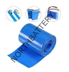 1 MT PVC ISI BORUSU MAVİ SHRINK 150 MM 18650 PİL YALITIM ISI BÜZÜLME KABLO KILIFI(Kopya)