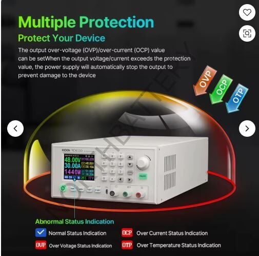 RD6030 60V 30A DC ayarlanabilir adım aşağı gerilim tezgah regüle güç kaynağı Buck dönüştürücü pil şarj & 1500W PSU